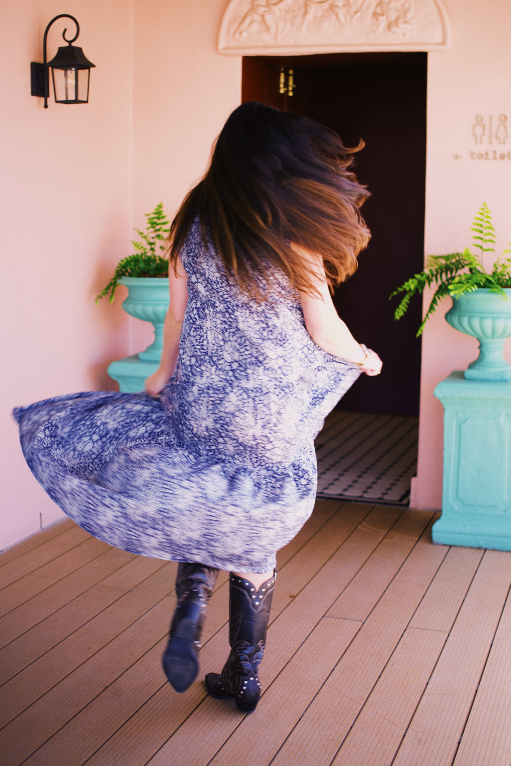 Liberty Starry Night Tiered Dress