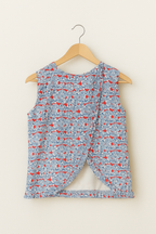 The Amélie Top in Liberty Denim