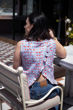 The Amélie Top in Liberty Denim