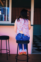 The Amélie Top in Liberty Denim